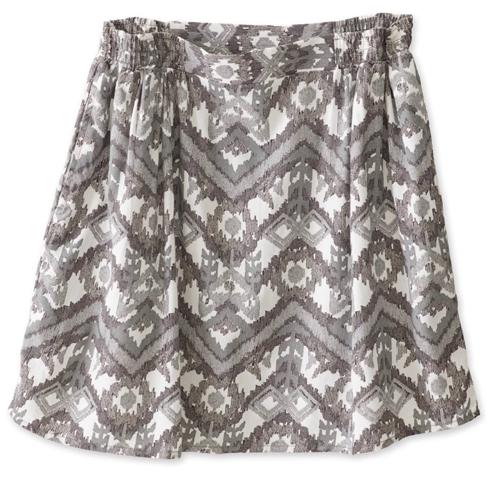 KAVU Women's South Beach Skirt Grey Ikat
